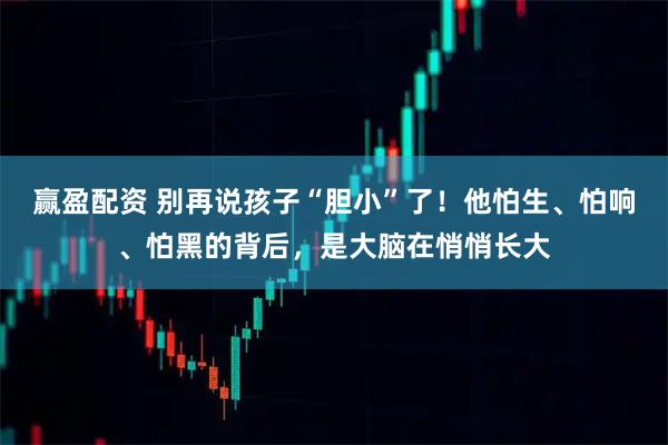 赢盈配资 别再说孩子“胆小”了！他怕生、怕响、怕黑的背后，是大脑在悄悄长大